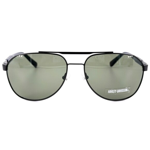 Harley Davidson HD0933X Mens Metal Aviator Sunglass 02P Matte Black 60-16 - Picture 3 of 5